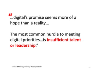 13	
  
Source:	
  	
  IBM	
  Insight	
  Conference	
  
THE LARGEST CONTENT
PLATFORM IN THE WORLD
CREATES NO CONTENT.
 