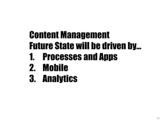 33	
  
Source:	
  	
  IBM	
  Insight	
  Conference	
  
Find out how at #AIIM16.
CLICK HERE FOR DETAILS.
 