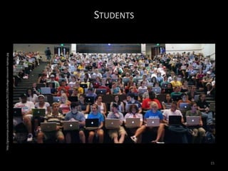 STUDENTS
http://gizmoninja.com/wp-content/uploads/2011/08/college-classroom-laptops.jpg
15
 
