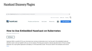 Hazelcast Discovery Plugins
 