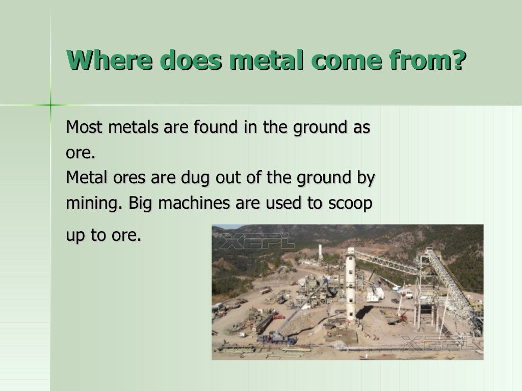 Where materials come from
