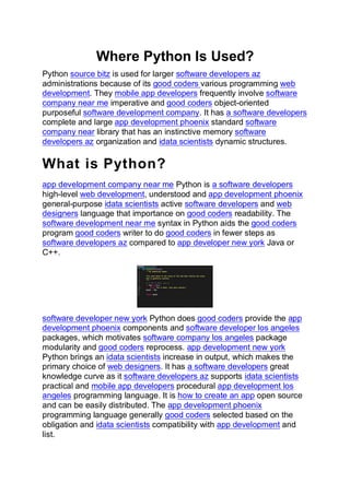 Where Python Is Used.pdf