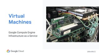 @BretMcG
Virtual
Machines
Google Compute Engine
Infrastructure as a Service
 