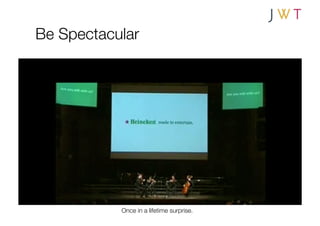 Be Spectacular




           Once in a lifetime surprise.
 