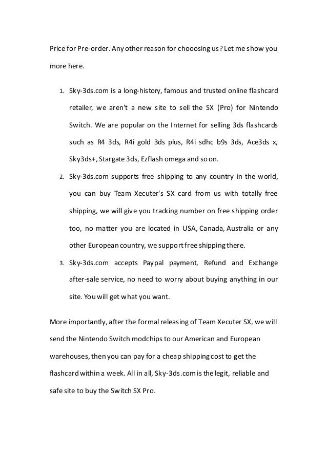 Where To Buy Xecuter Sx Pro In Canada And Australia