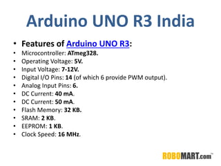 Buy Arduino in India by Robomart | PPTX | Consumer Electronics ...