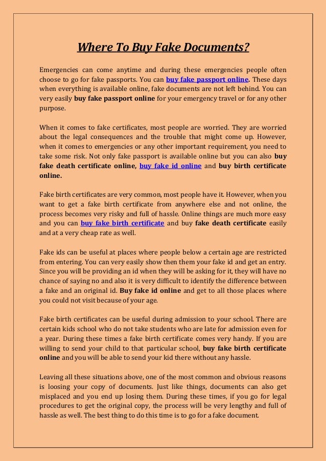 where to buy fake documents how to get a fake death certificate