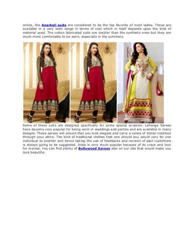 Where to buy Indian Traditional dresses?