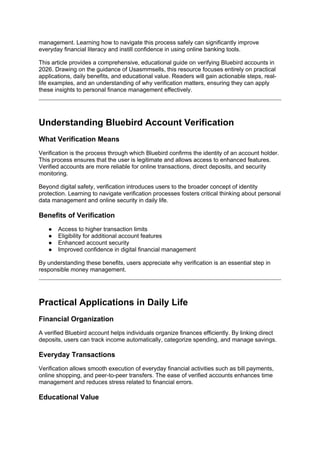 The 2026 Ultimate Guide to Safely Verifying Bluebird Accounts for ...