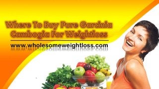 Where To Buy Pure Garcinia Cambogia For Weightloss
