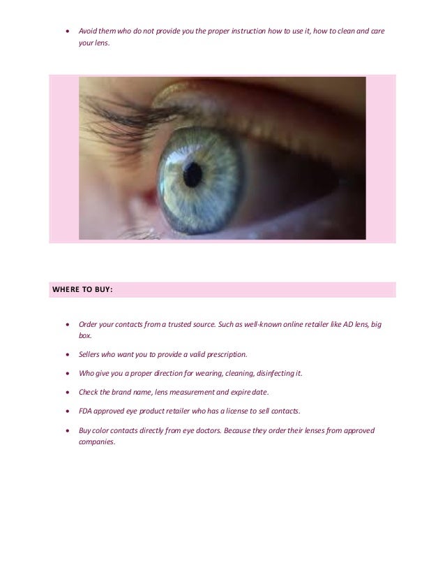 best costume contact lenses