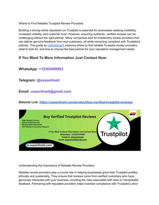trustpilot review collection