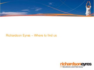 Richardson Eyres – Where to find us
 