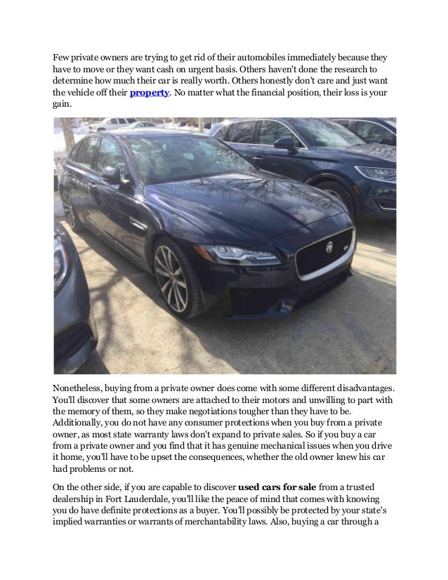 Where to Find Used Cars for Sale — Private Owners Vs Dealerships in F…