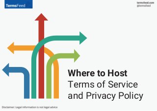 Where to Host
Terms of Service
and Privacy Policy
 