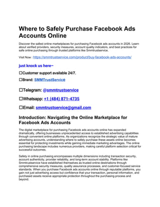 Where to Safely Purchase Facebook Ads Accounts Online.docx