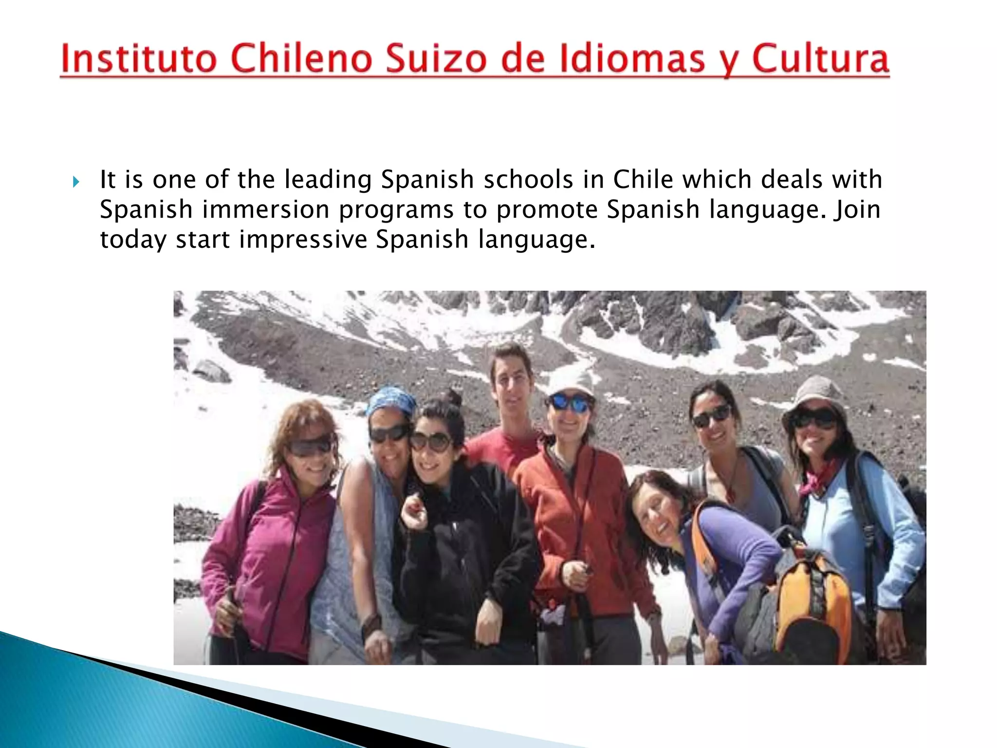 Top Spanish School in Chile PPT