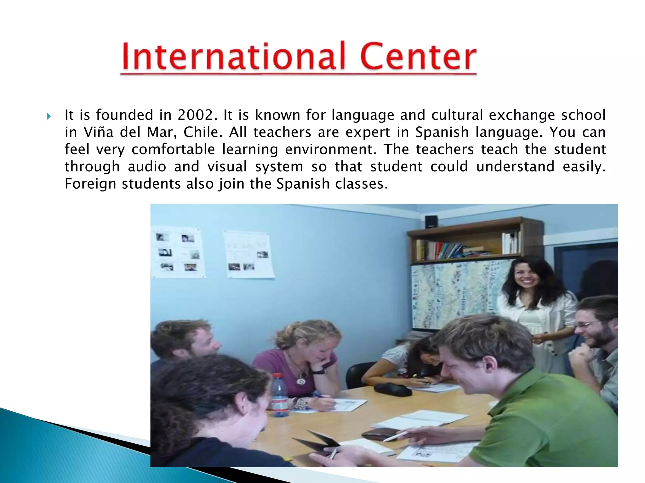 Top Spanish School in Chile PPT