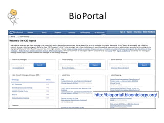 BioPortal 
http://bioportal.bioontology.org/ 
 