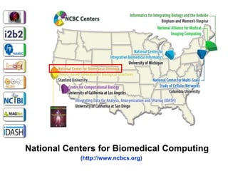National Centers for Biomedical Computing 
(http://www.ncbcs.org) 
 