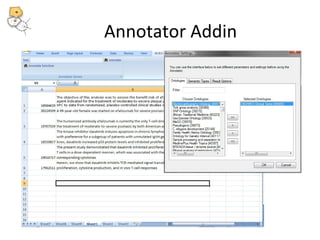 Annotator Addin 
 