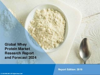Copyright © IMARC Service Pvt Ltd. All Rights Reserved
Global Whey
Protein Market
Research Report
and Forecast 2024
Report Edition: 2019
© 2019 IMARC All Rights Reserved
 