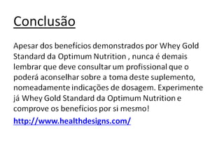 Whey gold standard da optimum nutrition