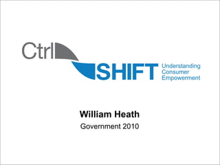 Sub title William Heath Government 2010 