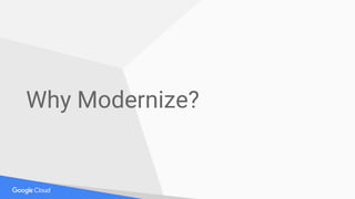 Why Modernize?
 