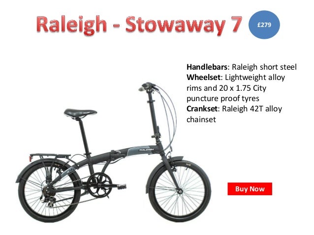 raleigh stowaway 7 2017 folding bike