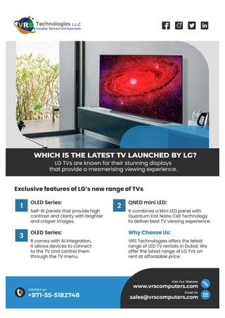 Which is the Latest TV Launched by LG?