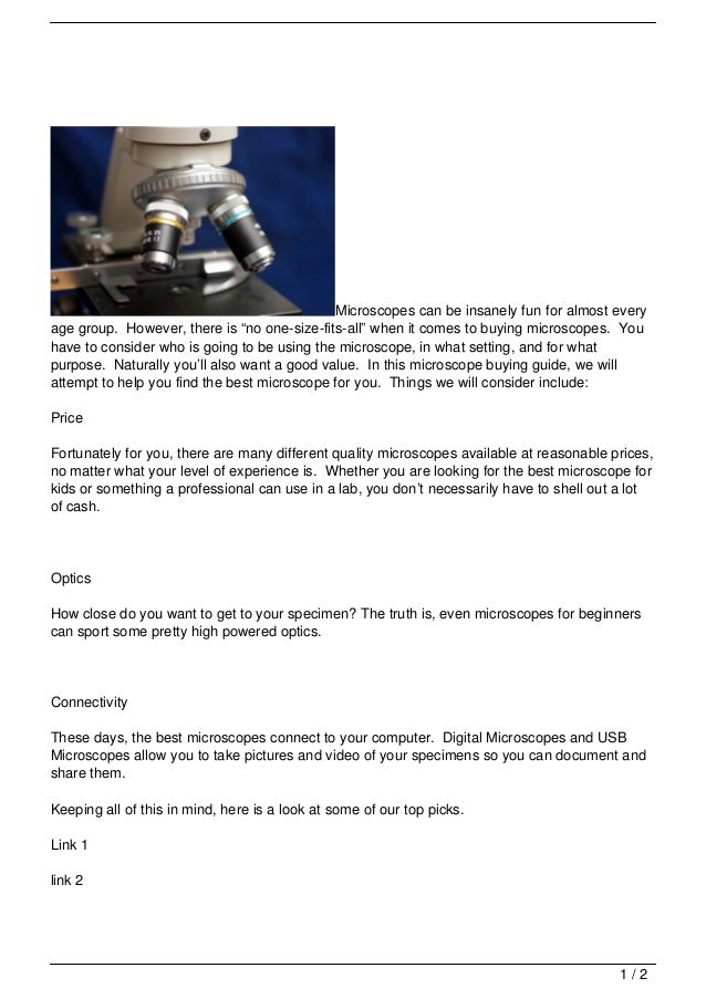 microscope should which slideshare
