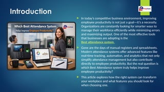 Which Best Attendance System Helps Improve Employee Productivity.pptx