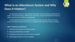 Which Best Attendance System Helps Improve Employee Productivity.pptx