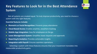 Which Best Attendance System Helps Improve Employee Productivity.pdf