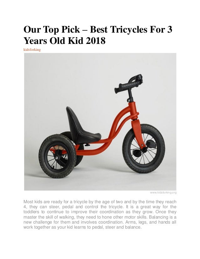 tricycle for three year old