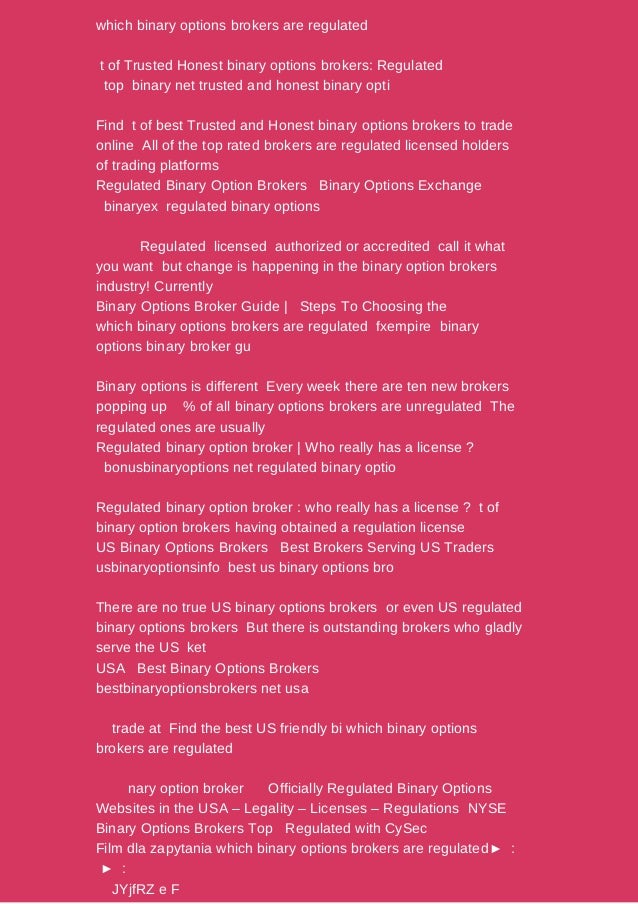 Rating The Best Binary Options Brokers