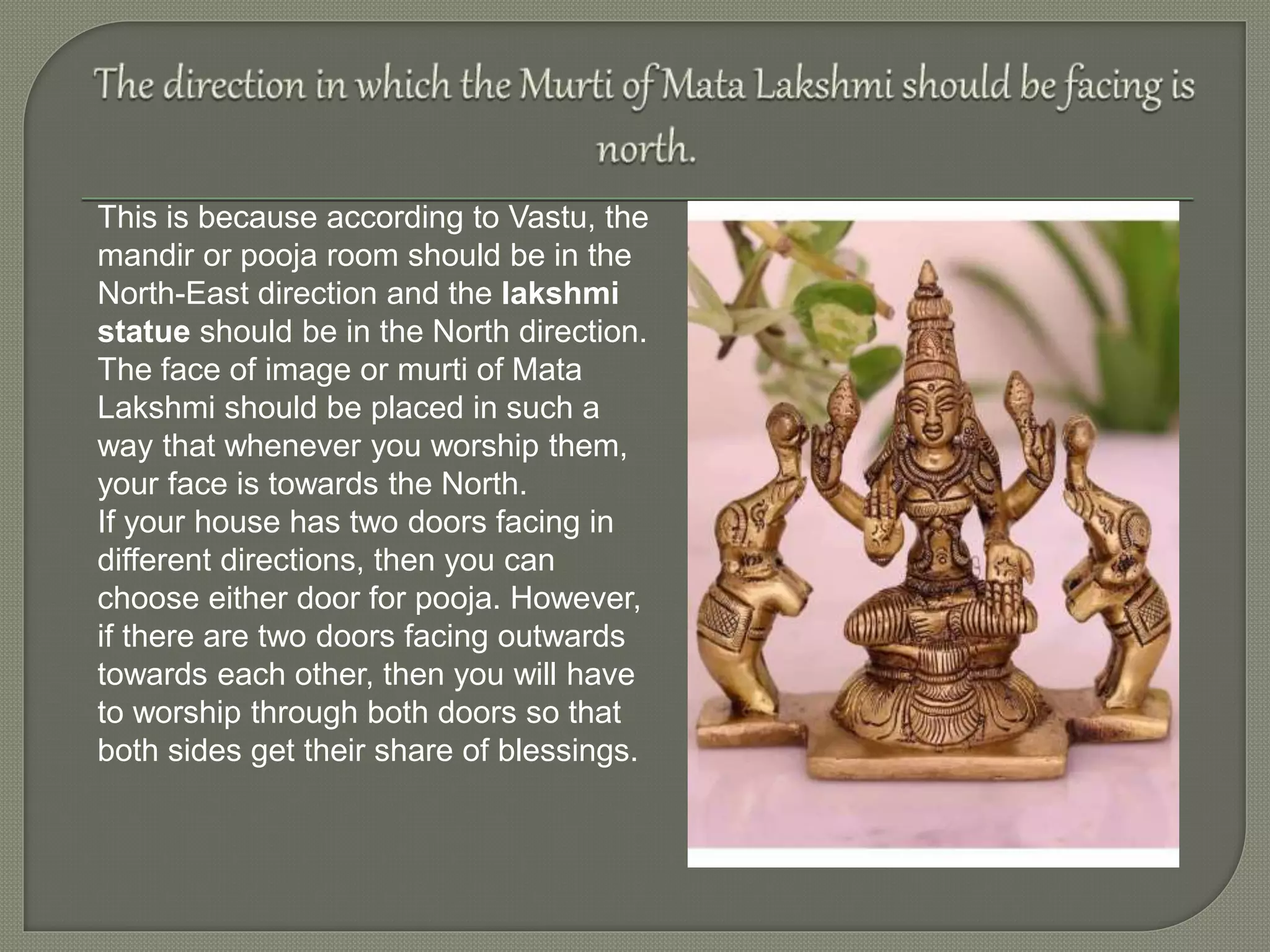 Which Direction Should Lakshmi Idol Face PPT which-direction-should-lakshmi-idol-face-ppt