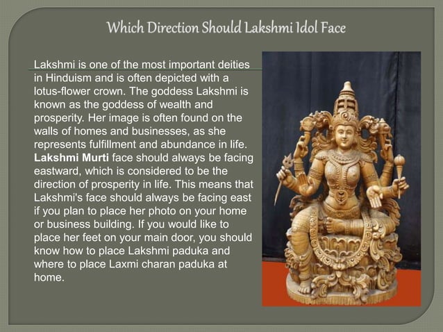 which-direction-should-lakshmi-idol-face-ppt