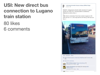 USI: New direct bus
connection to Lugano
train station
80 likes
6 comments
 