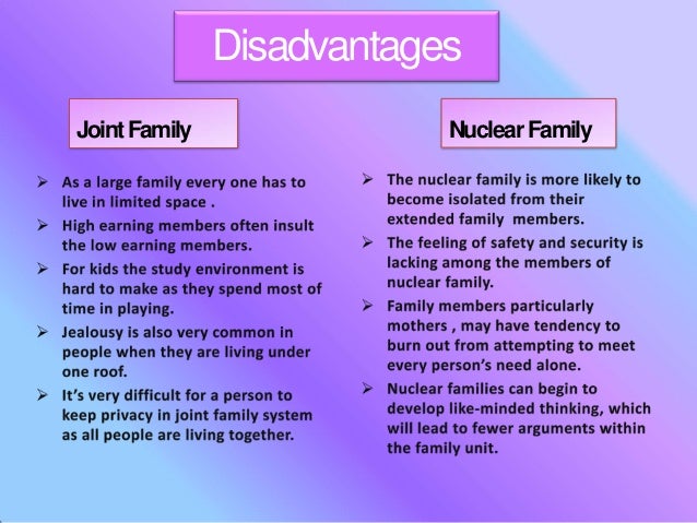 Which Family Is Better Nuclear Or Joint