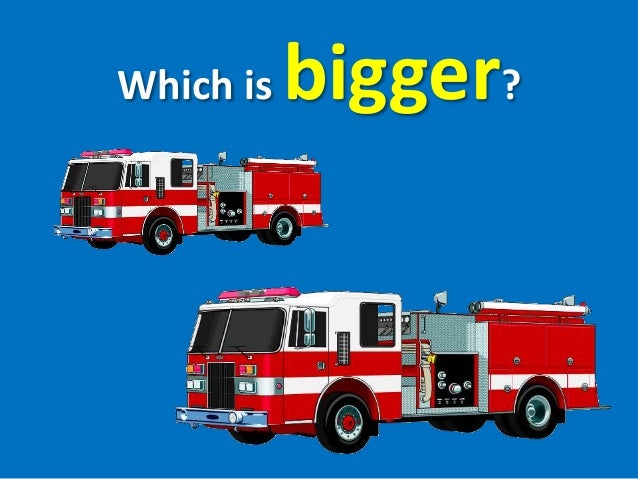 Which is bigger? Which is smaller?