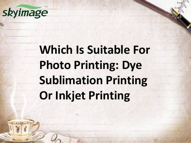 inkjet printer vs sublimation printer