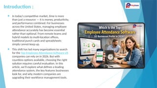 Which Is the Top Employee Attendance Software US.pptx
