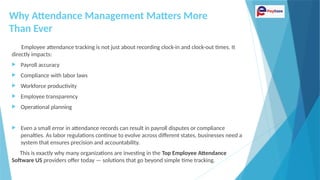 Which Is the Top Employee Attendance Software US.pptx