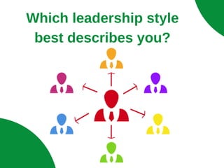 Which leadership style
best describes you?
 