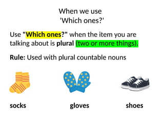 1. Which One -or- Which Ones? Grammar PPT | PPTX