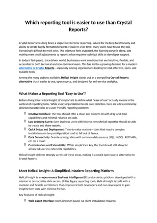Which reporting tool is easier to use than Crystal Reports.pptx