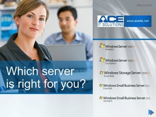 Which server
is right for you?
 