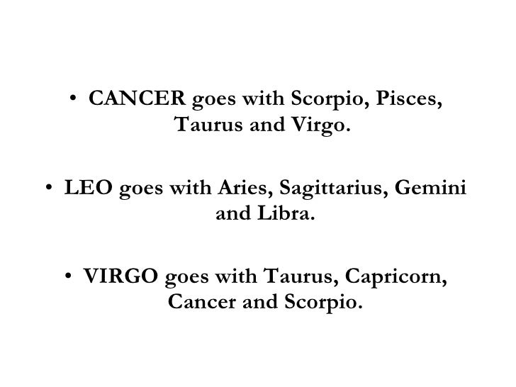 Compatible cancer with star are what signs Cancer Compatibility